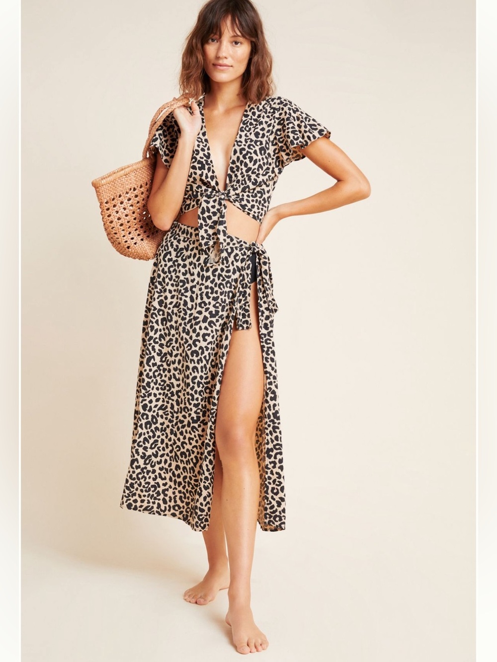 Tori Praver Leopard Cover-Up Set